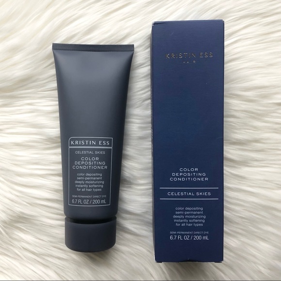 NWT Kristin Ess Color Depositing Conditioner CELESTIAL SKIES Blue Hair Dye - Picture 4 of 10